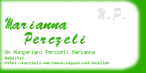 marianna perczeli business card